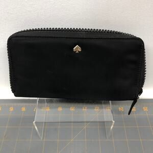 Kate Spade Large Zip Around Wallet Black